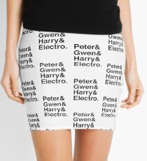 Peter & Gwen & Harry & Electro. Mini Skirt