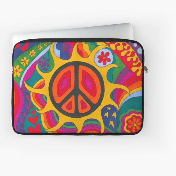 Item preview, Psychedelic Flaming Peace designed and sold by Kellie Espie Art.