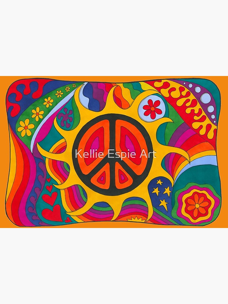 Psychedelic Flaming Peace by kelkel66