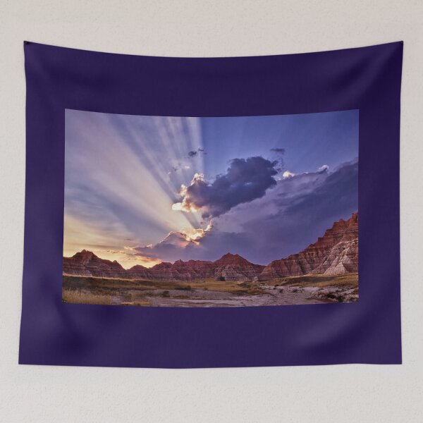 Item preview, Heavenly Rays Over the Badlands designed and sold by Kathy Weaver.