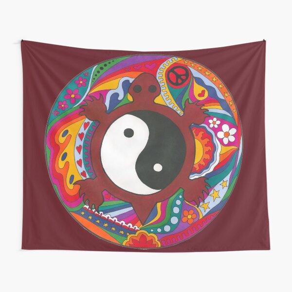 Item preview, Psychedelic Turtle Yin Yang designed and sold by Kellie Espie Art.