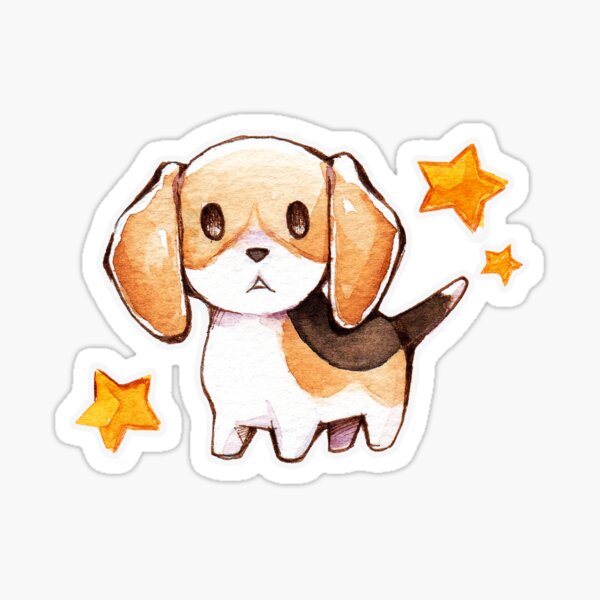 Cute Kawaii Beagle Dog Lover Stickers – Detour Shirts