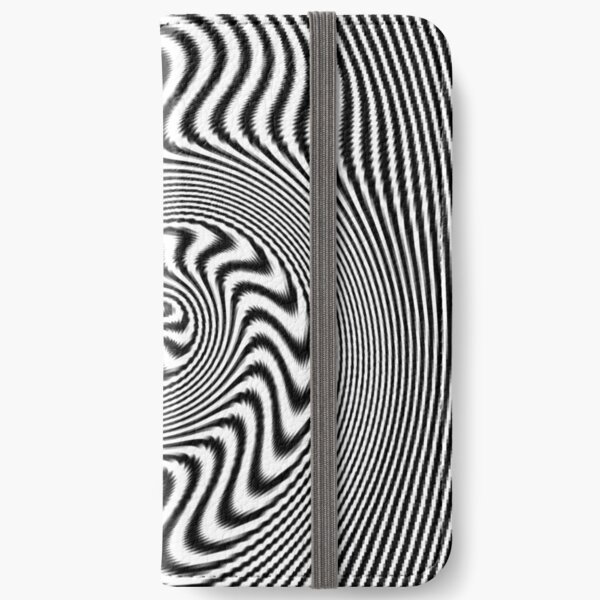 #Illusion, #pattern, #vortex, #hypnosis, abstract, design, twist, art, illustration, psychedelic iPhone Wallet