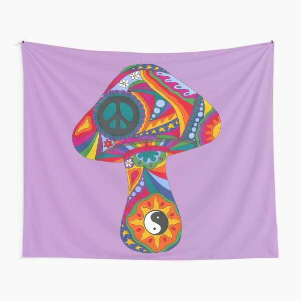Psychedelic Mushroom Tapestry