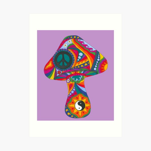 Psychedelic Mushroom Art Print