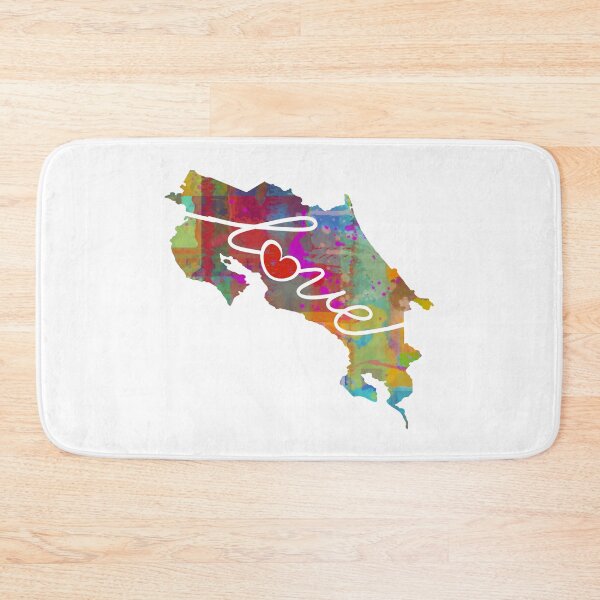 Item preview, Costa Rica Love - A Colorful Watercolor State Map Silhouette designed and sold by traciwithani.