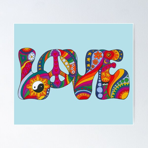 Item preview, Psychedelic Love designed and sold by Kellie Espie Art.