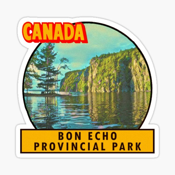Item preview, Bon Echo Provincial Park Vintage Travel Decal designed and sold by hilda74.