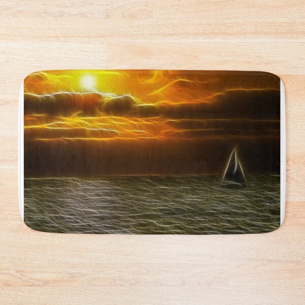 Item preview, Sunset and Sailboat - Dark Glow designed and sold by Doug Greenwald.
