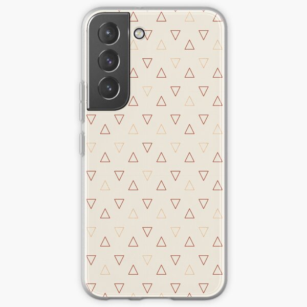 Rust and Gold Triangles Samsung Galaxy Soft Case