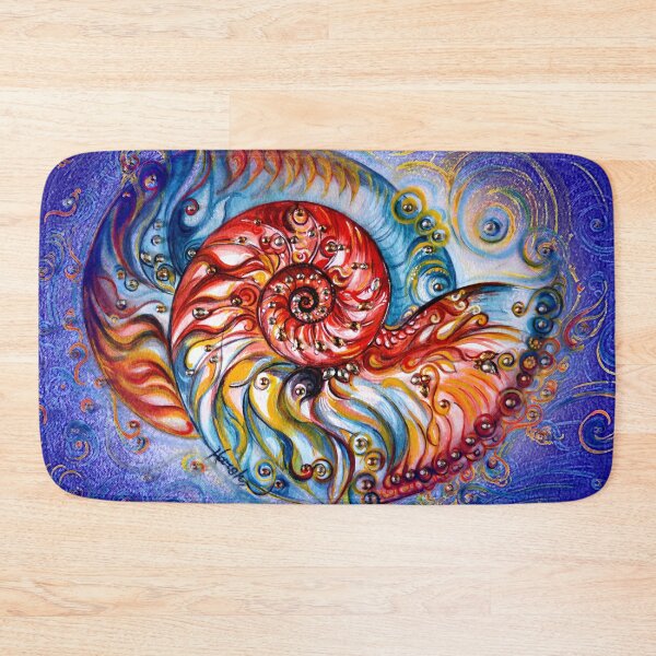 Item preview, Nautilus Shell - Blue designed and sold by Harsh  Malik.
