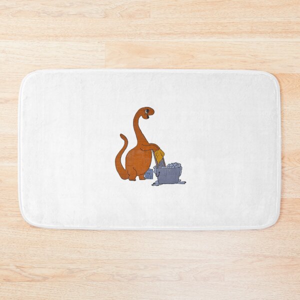 Item preview, Retro Cute Dinosaur Doing Laundry designed and sold by NewYork5boros.