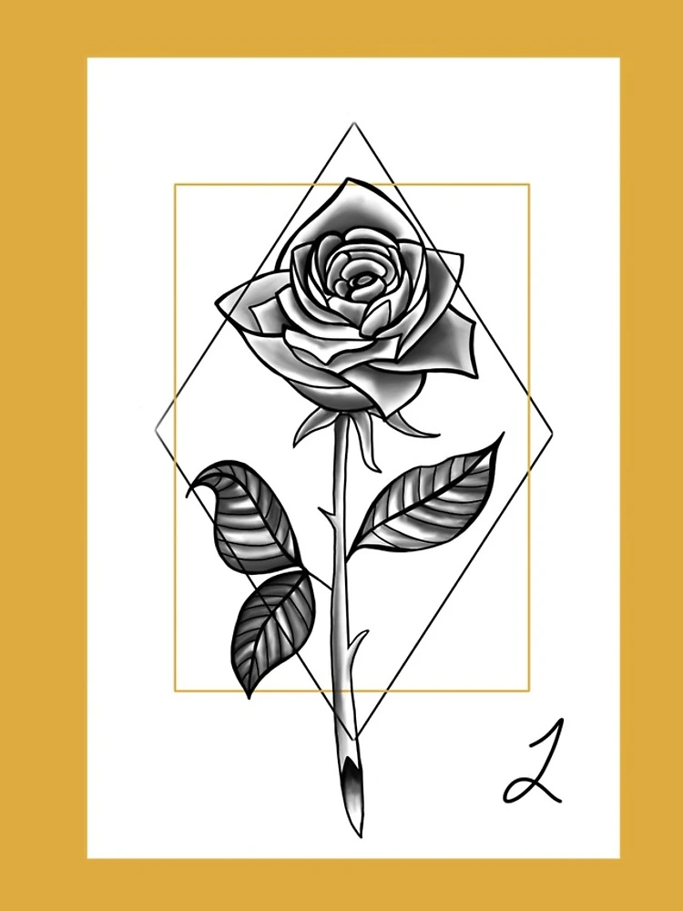 Aperçu 5 sur 5. Coque iPhone avec l'œuvre Rose créée et vendue par Raedono.