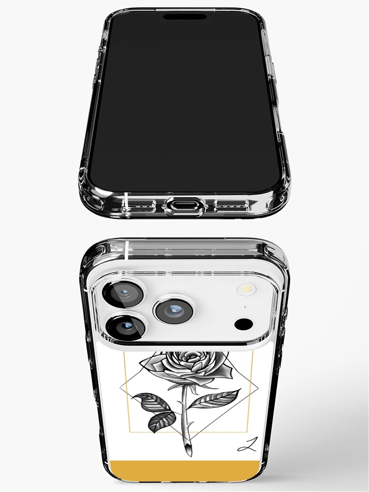 Aperçu 3 sur 5. Coque iPhone avec l'œuvre Rose créée et vendue par Raedono.