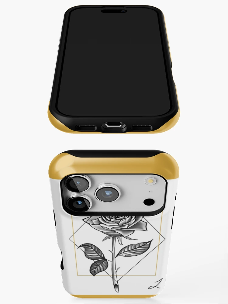Aperçu 3 sur 4. Coque iPhone avec l'œuvre Rose créée et vendue par Raedono.