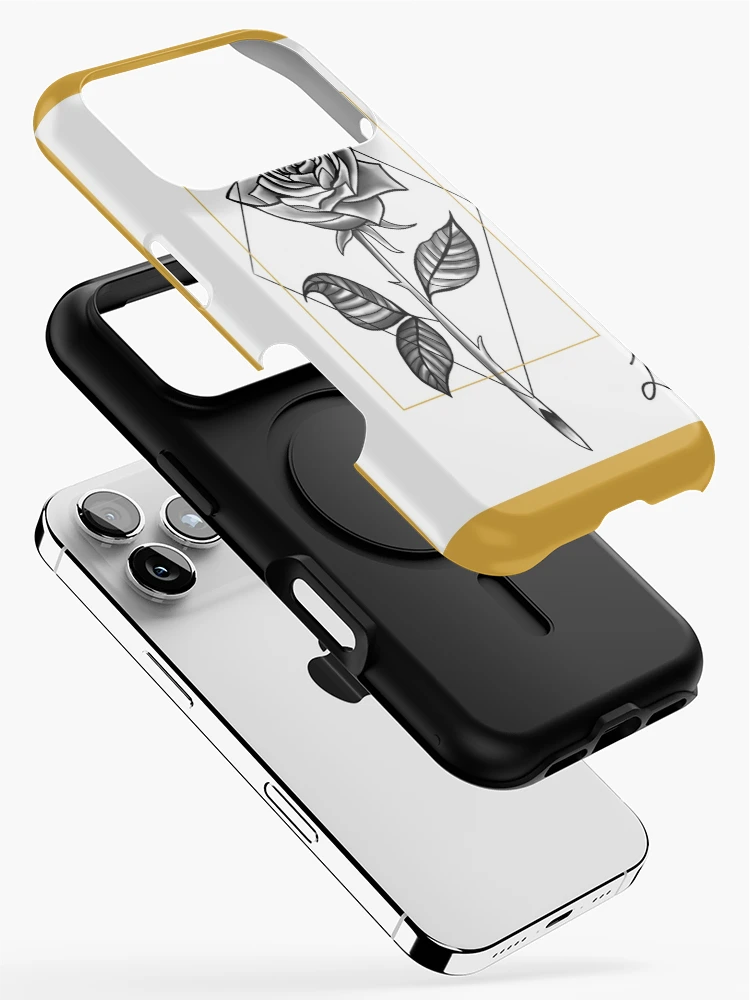 Aperçu 2 sur 4. Coque iPhone avec l'œuvre Rose créée et vendue par Raedono.