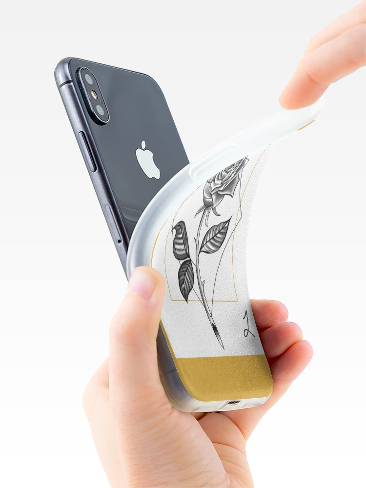 Aperçu 4 sur 5. Coque iPhone avec l'œuvre Rose créée et vendue par Raedono.