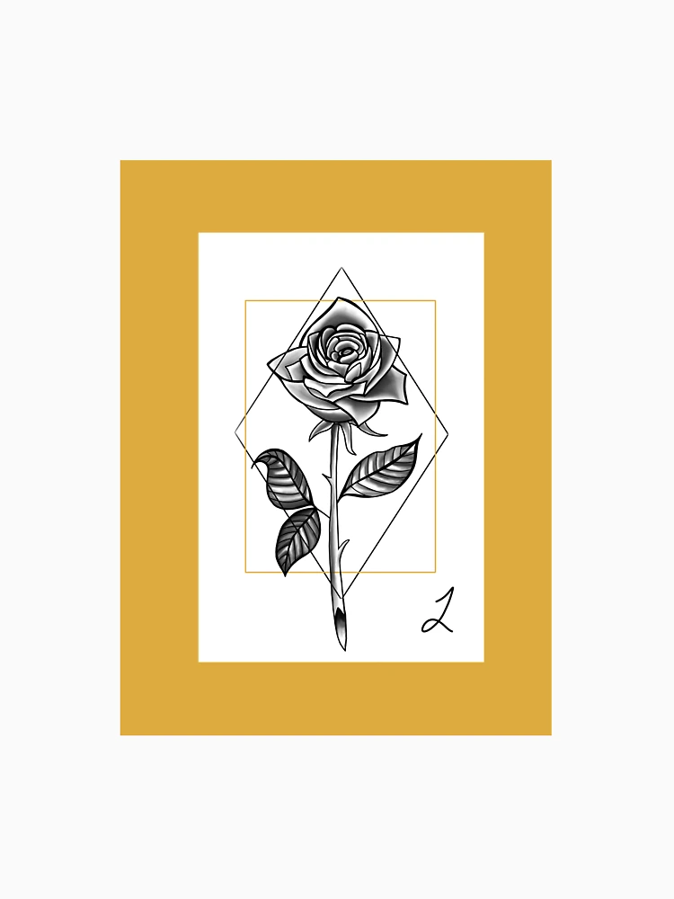 Aperçu 6 sur 6. Sweat à capuche épais avec l'œuvre Rose créée et vendue par Raedono.