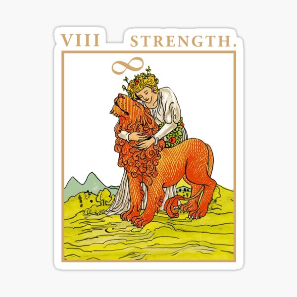 Strength Tarot Card Sticker - Becca