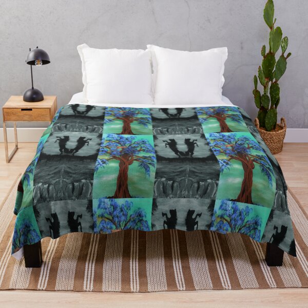 Item preview, Shadow horse and blue tree designed and sold by Deanne-Bossell.