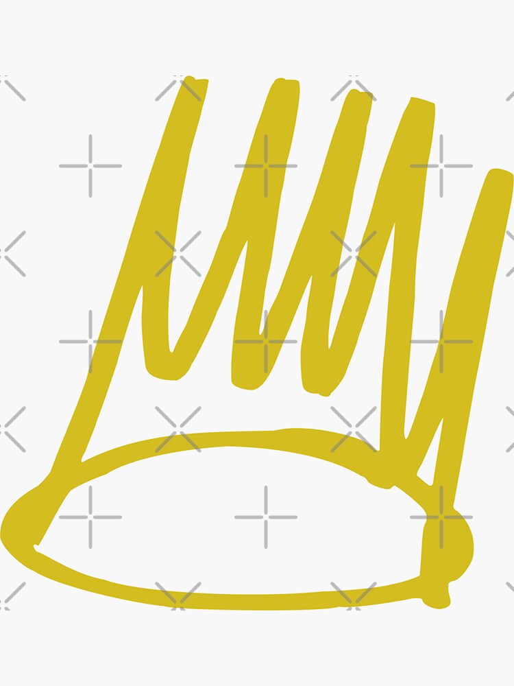 "J. Cole - Born Sinner Crown" Sticker by regalthreads ...