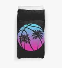 Miami Vice Basketball - Black Duvet Cover