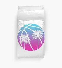 Miami Vice Basketball - White Duvet Cover