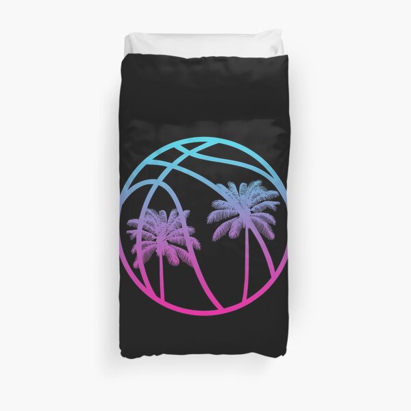 Miami Vice Basketball - Black alternate Duvet Cover