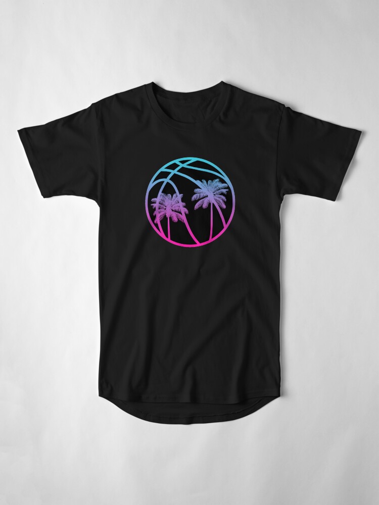 Alternate view of Miami Vice Basketball - Black alternate Long T-Shirt