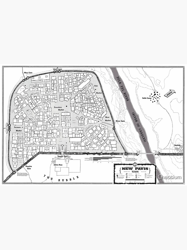 Thumbnail 3 of 3, Poster, Map of New Pavis designed and sold by Chaosium.