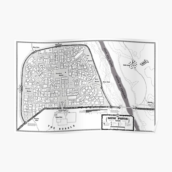 Map of New Pavis Poster