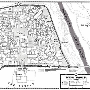 Artwork thumbnail, Map of New Pavis by Chaosium