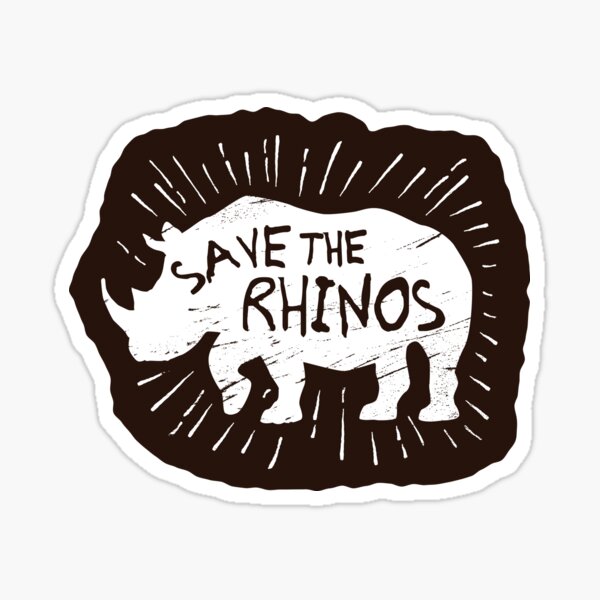 Item preview, Save The Rhinos - Rhino Conservation designed and sold by Bangtees.