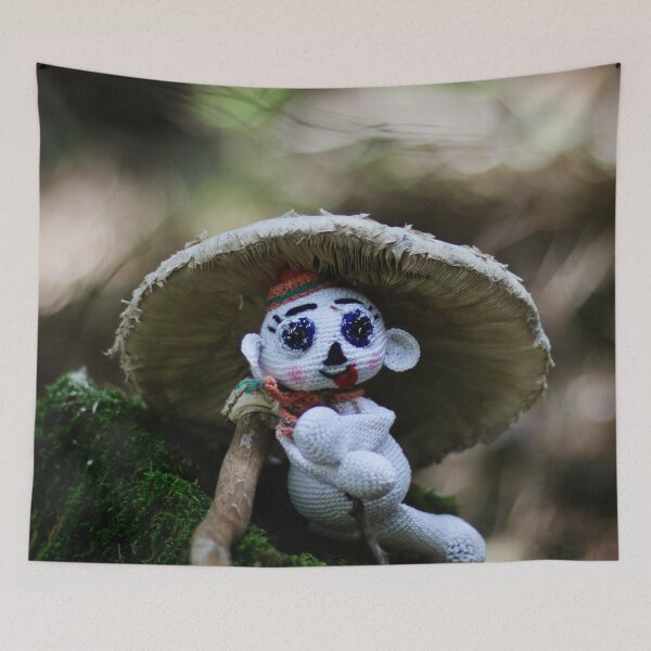 Item preview, Upsy and the giant mushroom designed and sold by laura-S.