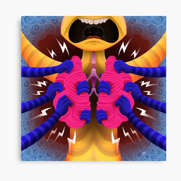 Asthma Health Portrait Canvas Print