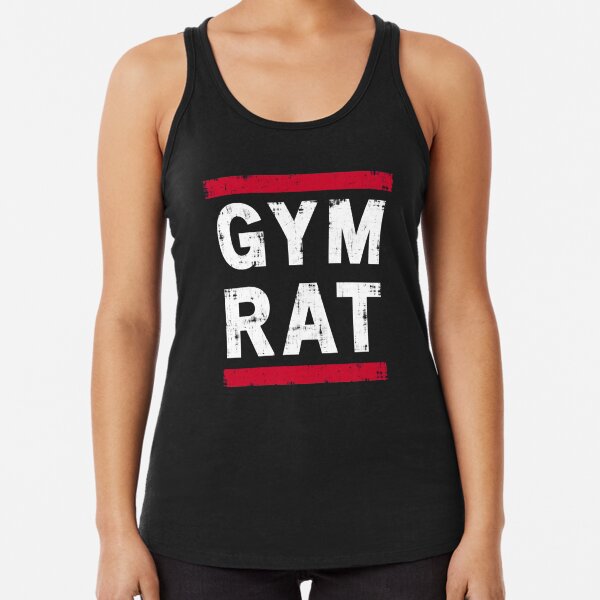 New Funny Gym Rat Stringer Bodybuilding Vest Tank Top Muscle Gym buff humor