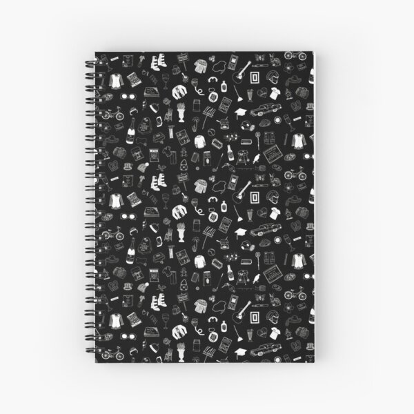 Pattern (Black) Spiral Notebook