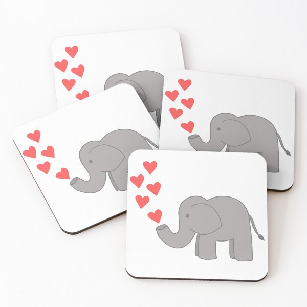 Item preview, Red Love Elephant designed and sold by passionatelyem.