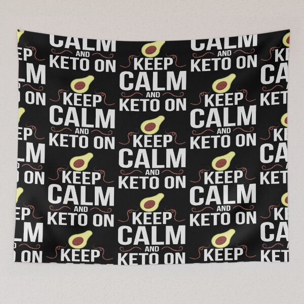 Item preview, Keep Calm Avocado Keto Ketogen Ketone Diet Gift designed and sold by Pubi.