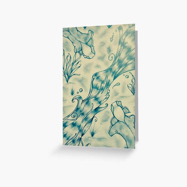 Dogs on the River Lethe Greeting Card