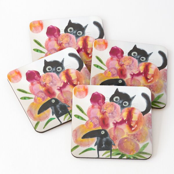 Item preview, cat and bird story designed and sold by Marianna Tankelevich.