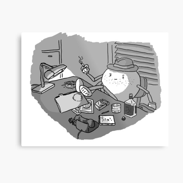 Noirbot Metal Print