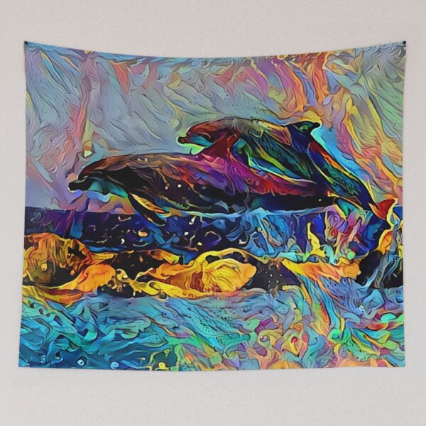 Item preview, Dolphin Dance at Sunset designed and sold by Alyxandre.