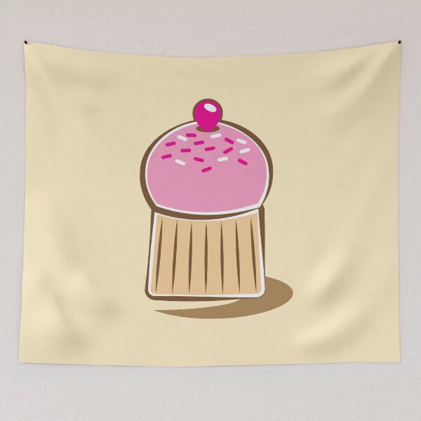 Item preview, cute cupcake in pink designed and sold by jazzydevil.