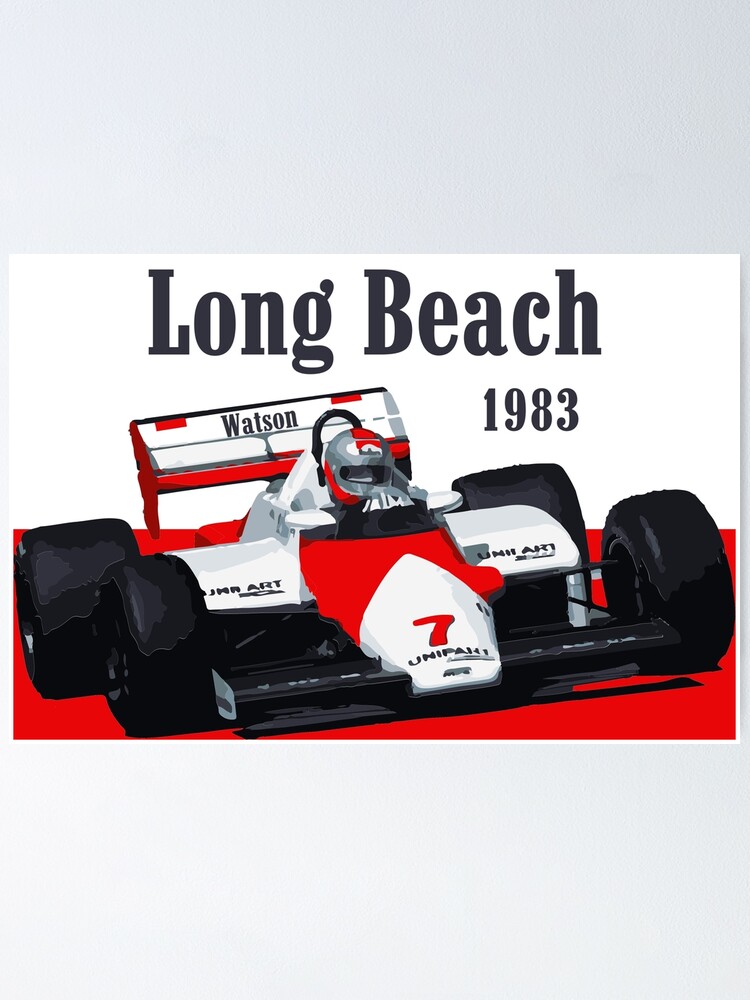 19 Us Grand Prix John Watson F1 Race Car Poster By Fromthe8tees Redbubble