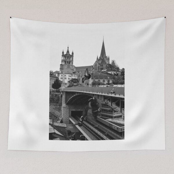 Item preview, Saint Pierre Cathedral from Pont Charles Bessières, Lausanne, Switzerland designed and sold by Igor Pozdnyakov.