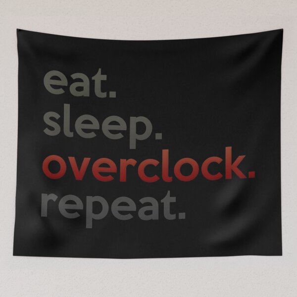 Item preview, Eat Sleep Overclock Repeat designed and sold by SaintPub.