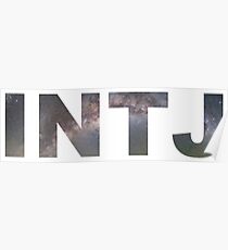INTJ mit Milchstraßentext Poster