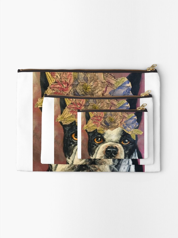 Thumbnail 2 of 4, Zipper Pouch, Frenchie designed and sold by YaebaArts.