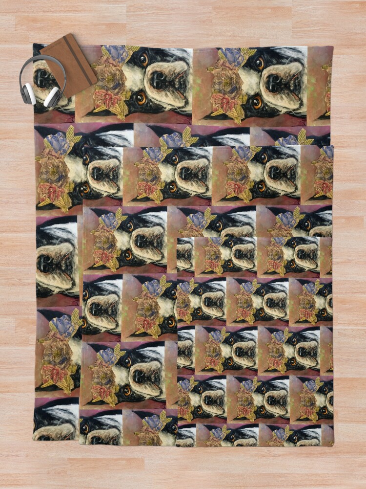 Thumbnail 5 of 6, Throw Blanket, Frenchie designed and sold by YaebaArts.